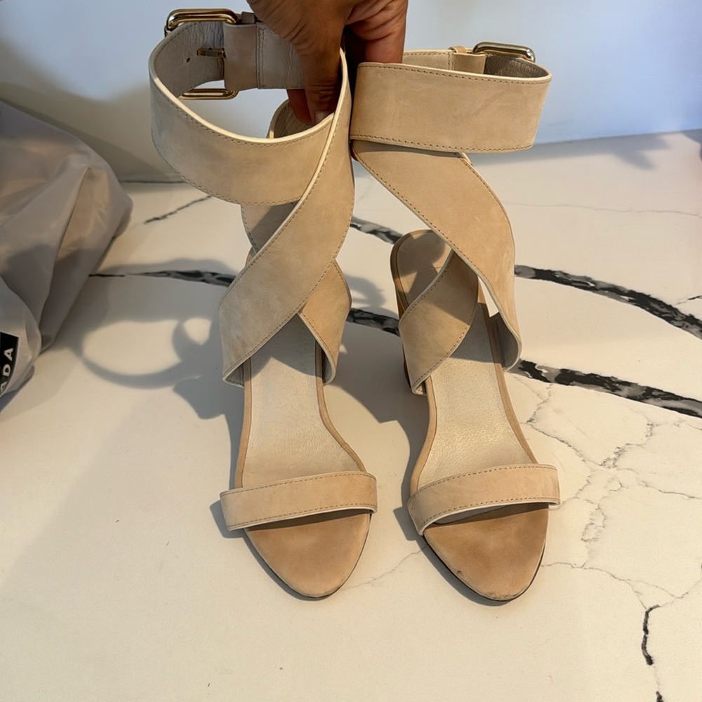 Raye beige heels